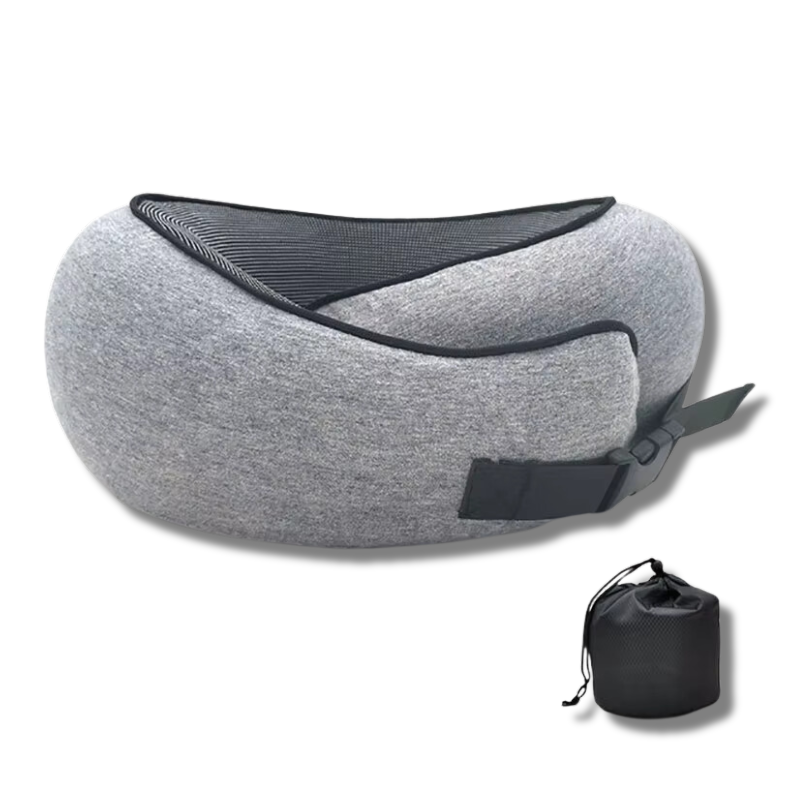 Travel Pillow - Memory Foam U-Shaped Neck Support for Comfort